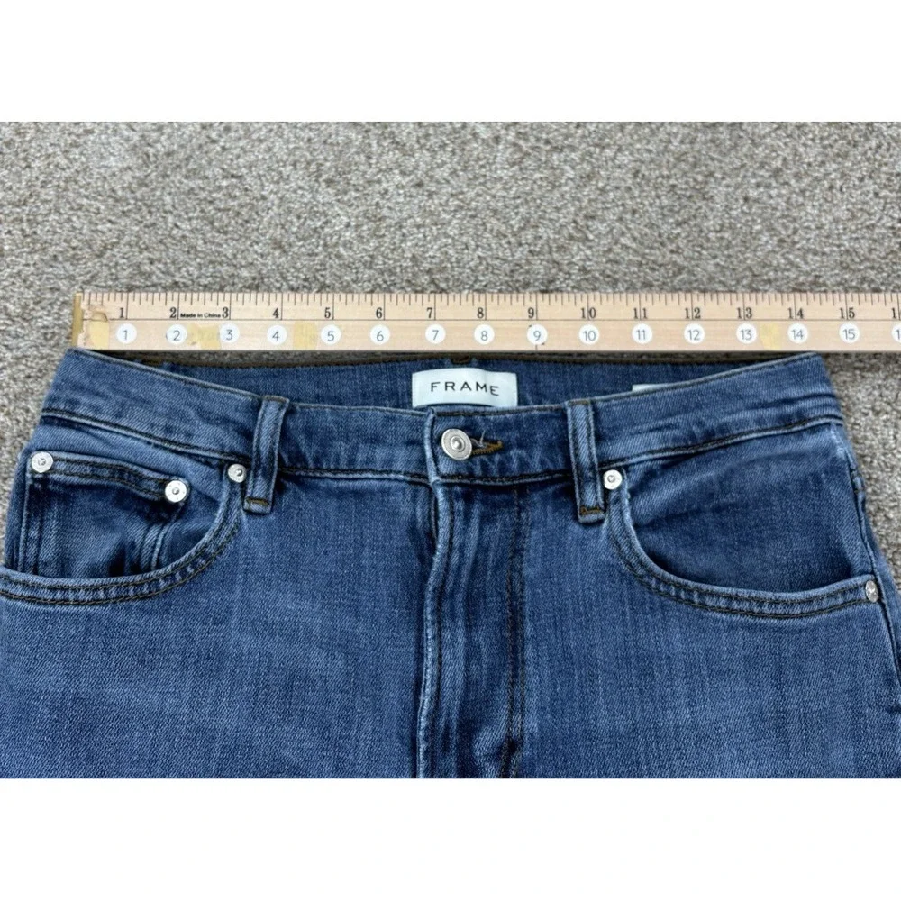 Frame Modern Straight Jeans Mens 29X31 Blue FREETOWN Medium Wash Stretch Denim